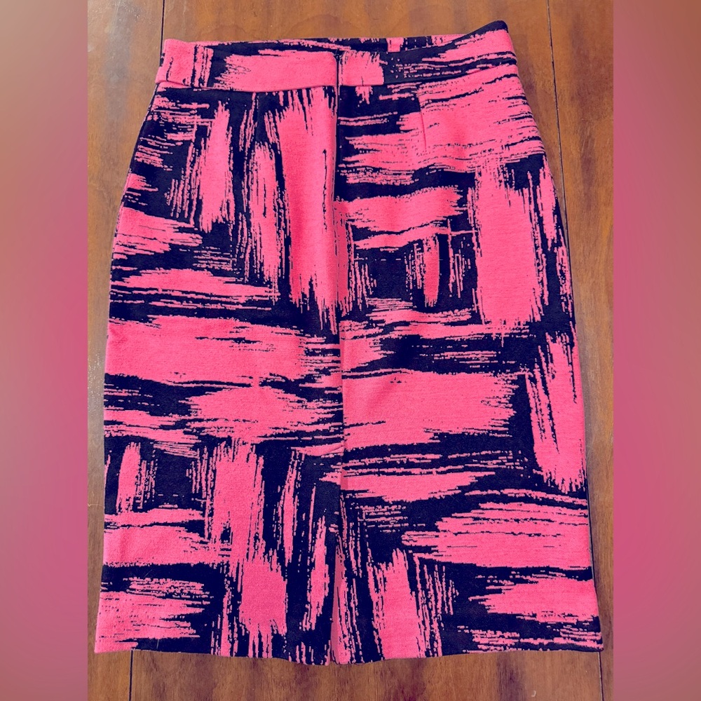 Abstract Pink and Black Women's Skirt